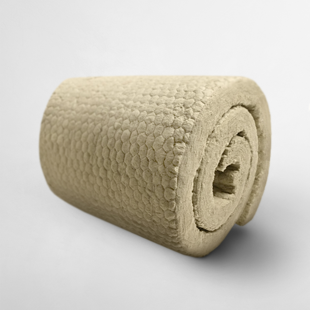 Rock Wool Roll With Galvanized Wire Mesh