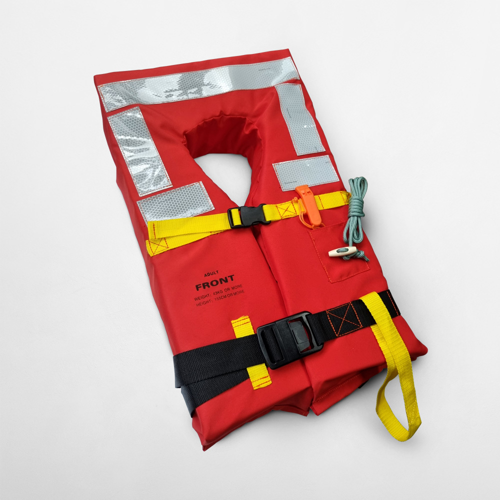 Adult Life Jacket With Whistle (MED/SOLAS Approved)