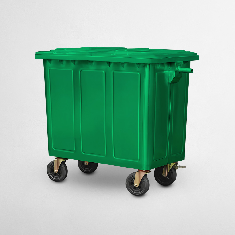 660L/1100L Garbage Can (Galvanized Steel)