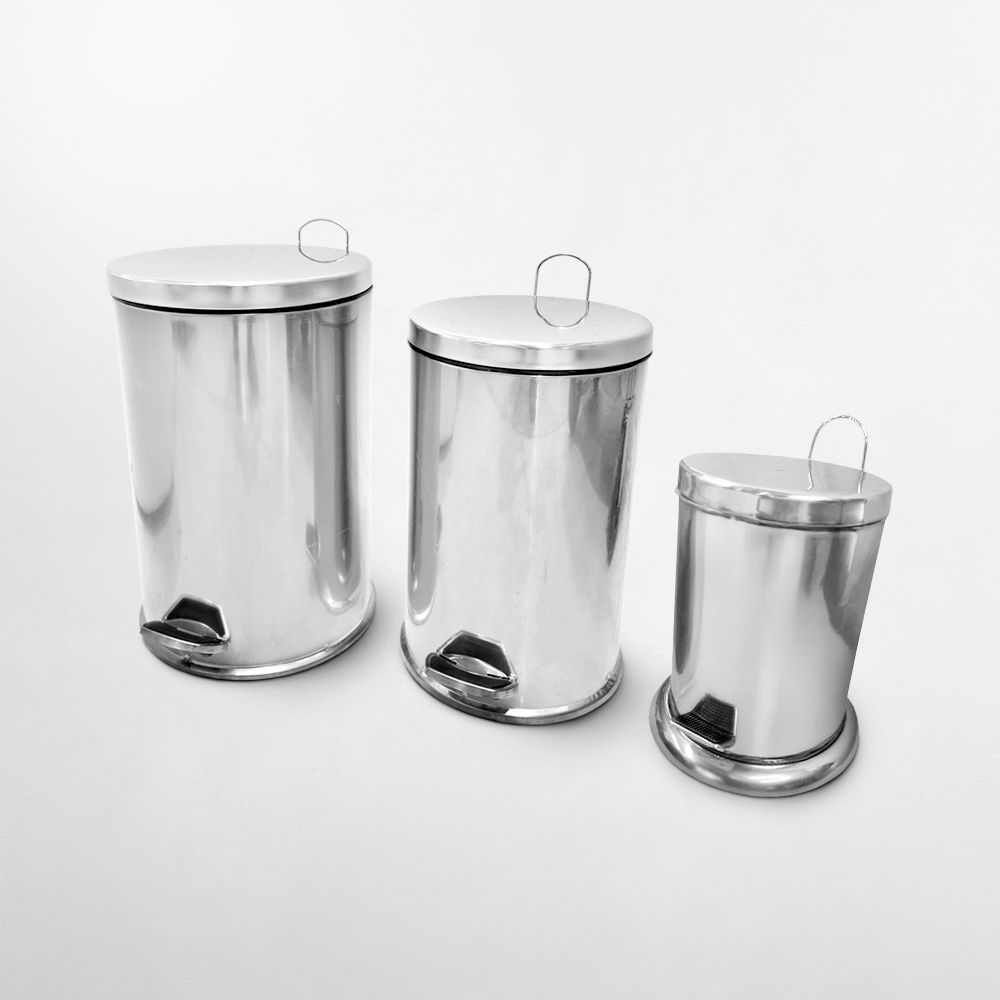 Stainless Steel Pedal Flip Bin (Stainless Steel Inner)
